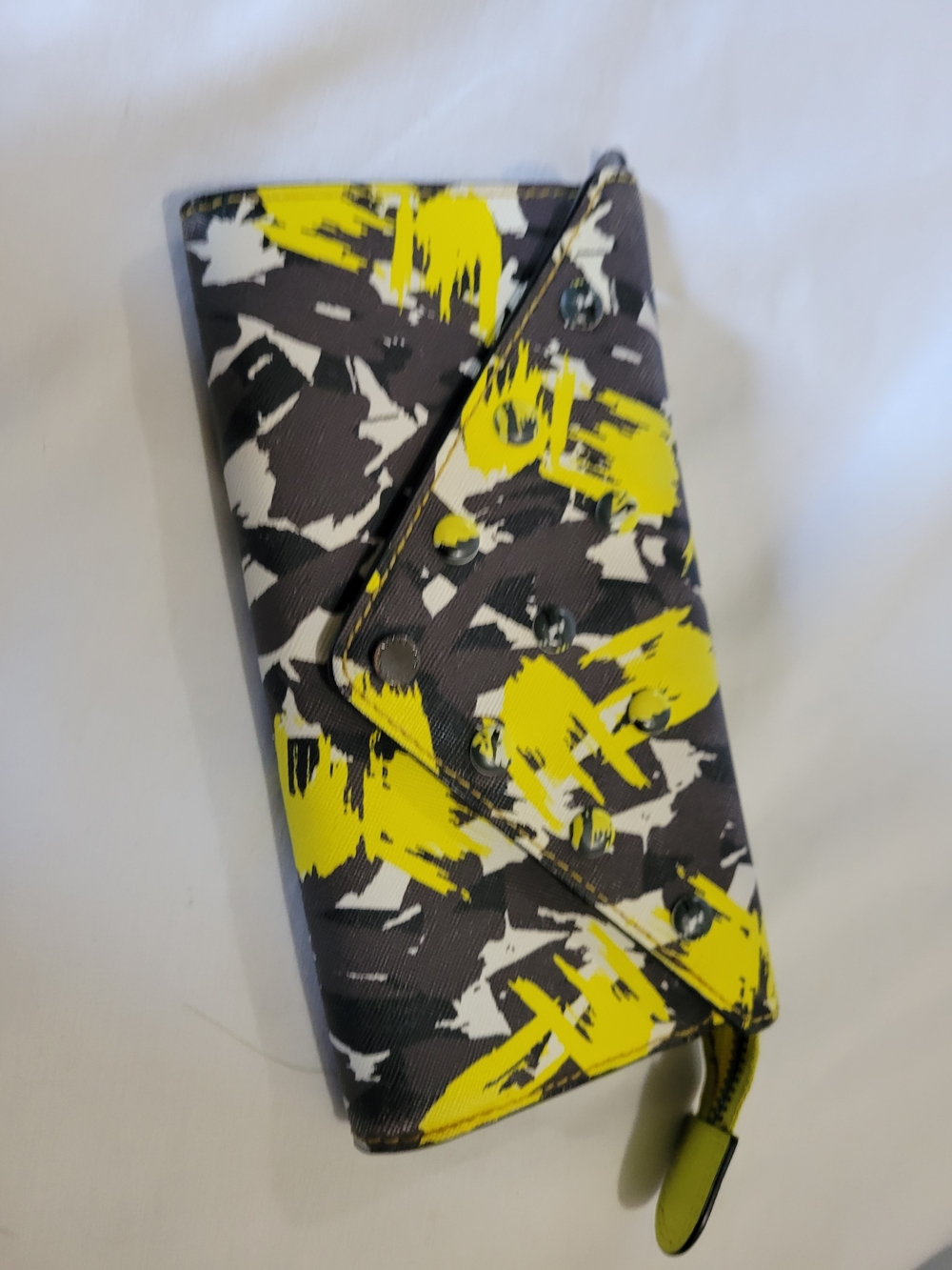 Marc By Marc Jacobs Neon Yellow Zip Wallet